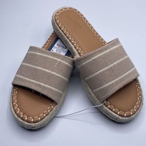 Universal Thread Haddie Espadrille Slide Sandals Size 6